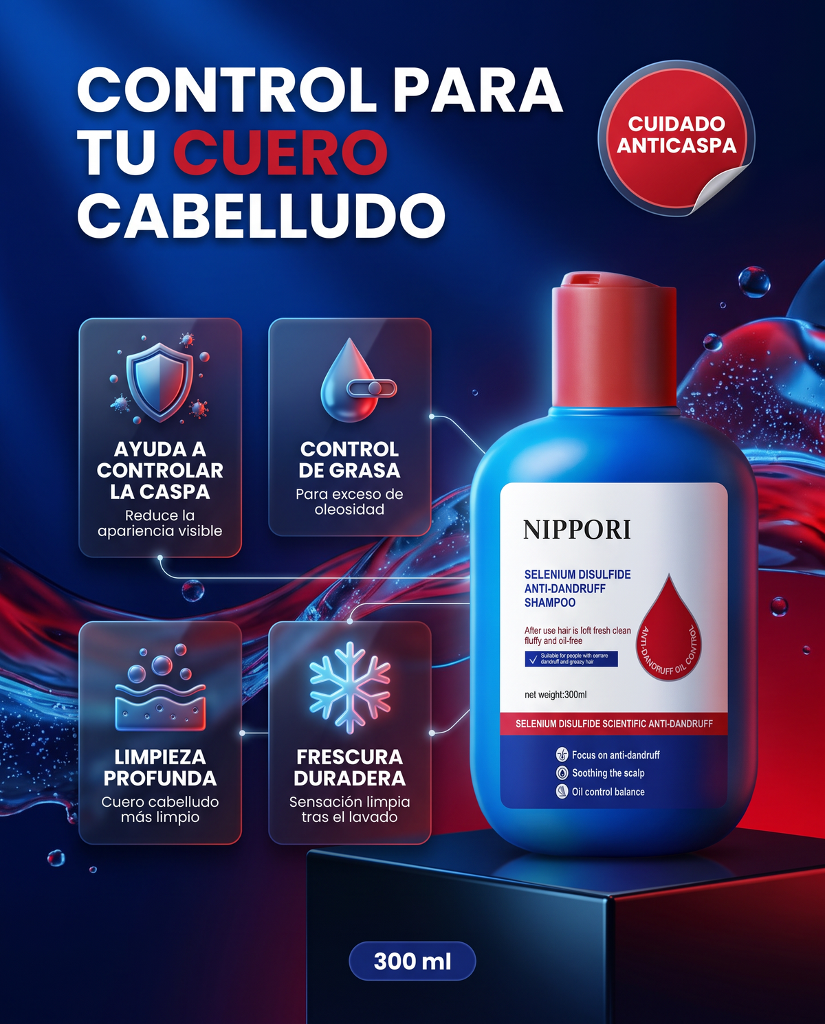 Nippori™ Control Anticaspa — Limpieza Profunda❄️🧴