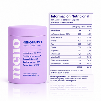 MENO® - Menos panza, menos sofocos, hormonas en equilibrio.