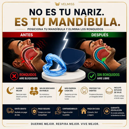 QuietLab Pro™ — Férula Bucal Ajustable Antirronquidos 🌙😴