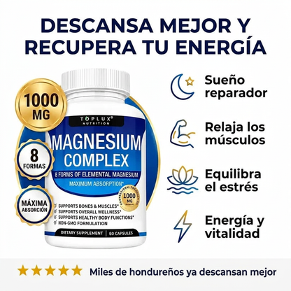 Magnesio Complex TOPLUX 8 en 1 ⚡