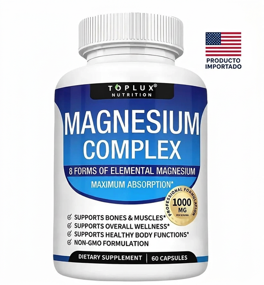 Magnesio Complex TOPLUX 8 en 1 ⚡