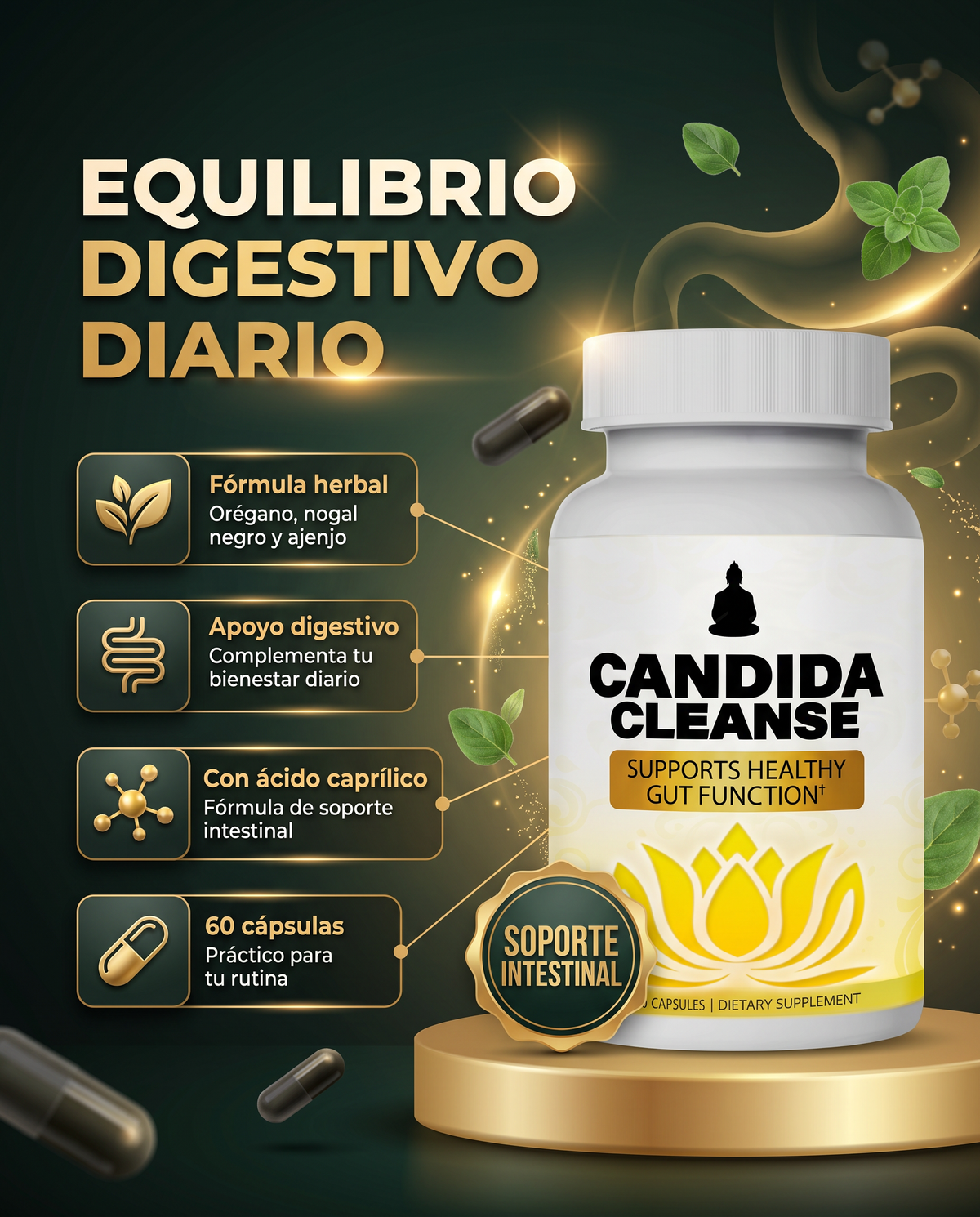 Candida Cleanse™ — Gut Balance Herbal Complex 🌿💚