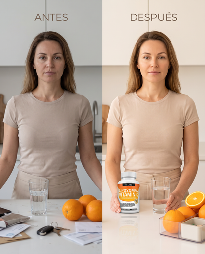 VitaGlow C Liposomal™ 2100 mg — Defensas, Colágeno y Antioxidantes 🍊✨